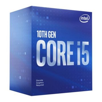 Intel Core I5-10400F CPU, 1200, 2.9 GHz (4.3 Turbo), 6-Core, 65W, 14nm, 12MB Cache, Comet Lake, No Graphics