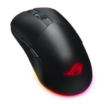 Asus ROG Pugio II Wired/Wireless/Bluetooth Optical Gaming Mouse, 100 - 16000 DPI, Omron Switches, Ambidextrous, RGB Lighting