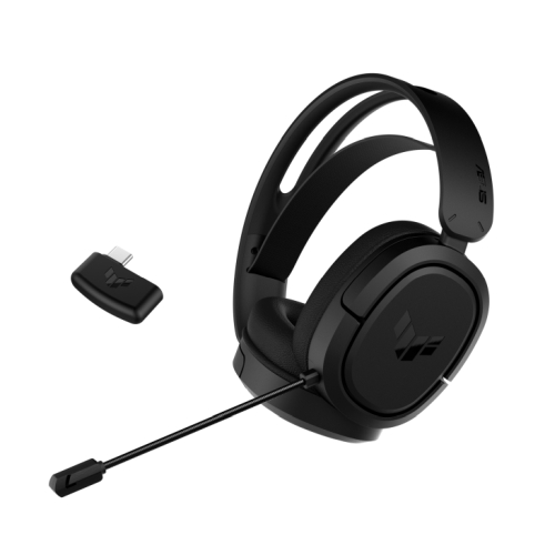 Asus TUF Gaming H1 Wireless Headset, 7.1, USB-C (USB-A Adapter), Lightweight, Deep Bass, Airtight Chamber Tech