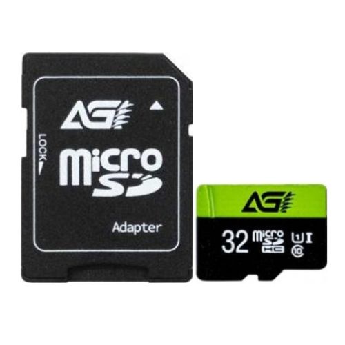 AGI TF138 32GB Micro SD Card with SD Adapter, Class 10 / UHS Class 1