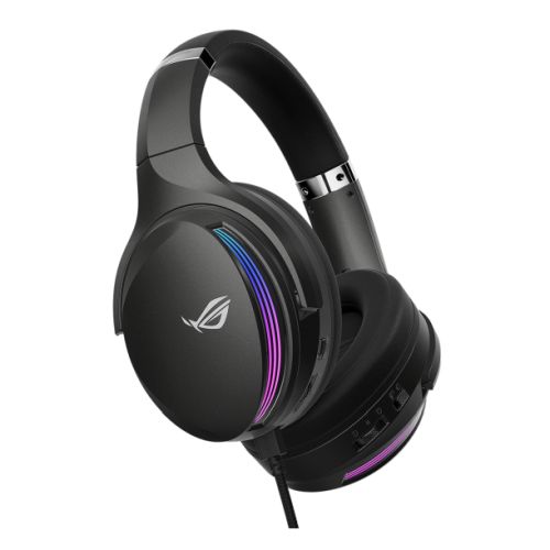 Asus ROG Fusion 500 II RGB Gaming Headset, USB-C/USB-A/3.5mm Jack, 50mm Drivers, 7.1 Surround Sound, AI Noise Cancelling Mic