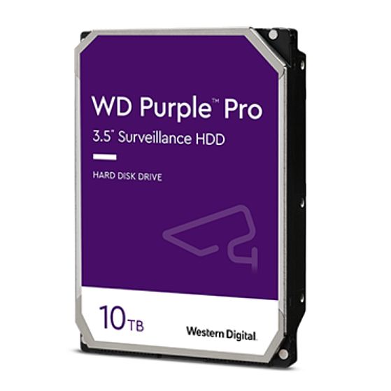 WD 3.5", 10TB, SATA3, Purple Surveillance Hard Drive, 7200RPM, 256MB Cache, OEM