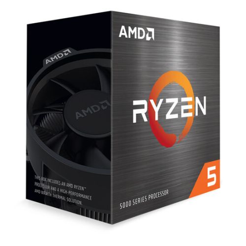 AMD Ryzen 5 5500 CPU with Wraith Stealth Cooler, AM4, 3.6GHz (4.2 Turbo), 6-Core, 65W, 19MB Cache, 7nm, 5th Gen, No Graphics