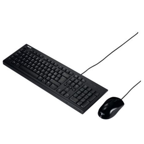 Asus U2000 Wired Keyboard and Mouse Desktop Kit, USB, 1000 DPI, Multimedia,  Windows 11