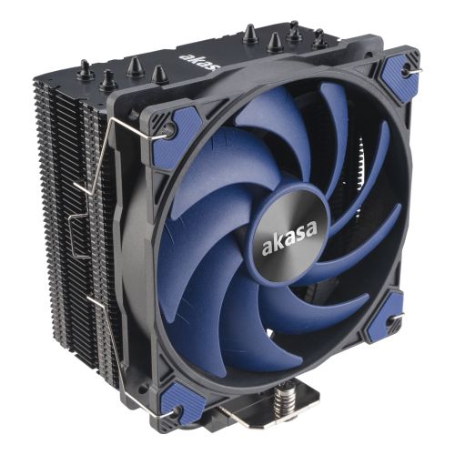 Akasa Alucia H4 Plus Heatsink & Fan, Intel & AMD Sockets, 4-Heatpipe, 12cm PWM Fan, Hydro Dynamic Bearing, 185W TDP