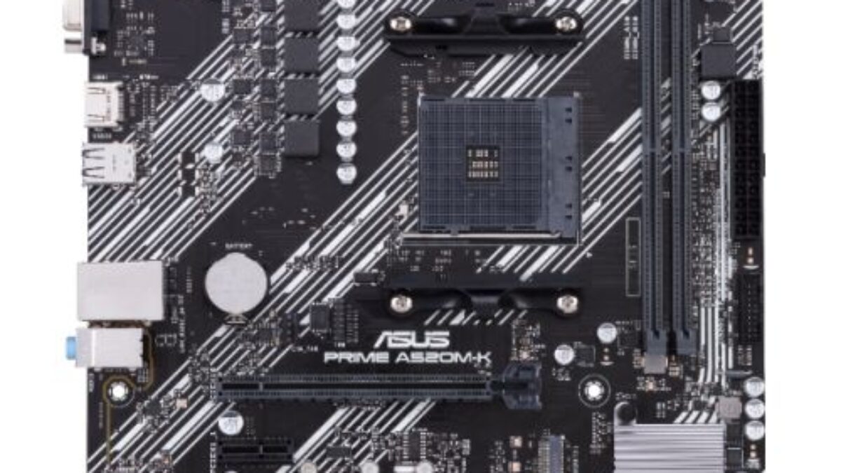 Asus PRIME A520M-K, AMD A520, AM4, Micro ATX, DDR4, VGA, HDMI, M - Main Image