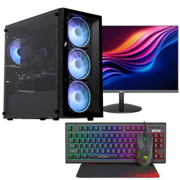 AMD Lucid - 3050 Gaming Bundle - 100Hz 27" 1080P Monitor - Keyboard and Mouse