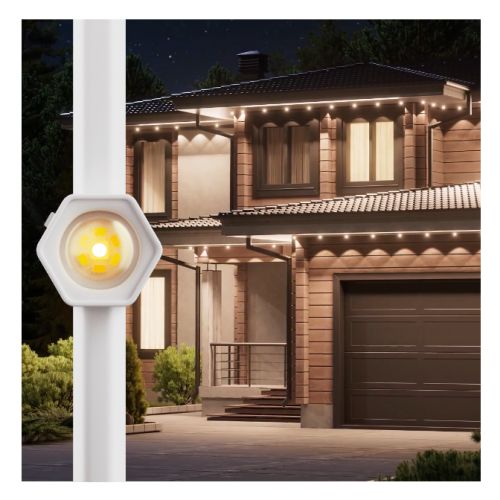 Nanoleaf Multicolour Permanent ARGB Outdoor Lights Smarter Kit, 15 Metre, 16+ Million Colours, Trimmable, Reacts to Sound & Music, Built-In Controller