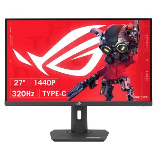 Asus 27" ROG STRIX USB Type-C HDR Gaming Monitor (XG27ACMS), Fast IPS, 2560 x 1440, 0.3ms, 320Hz, ELMB SYNC, G-Sync, VESA