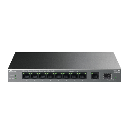 10-PORT GIGABIT SWITCH 8-PORT POE+