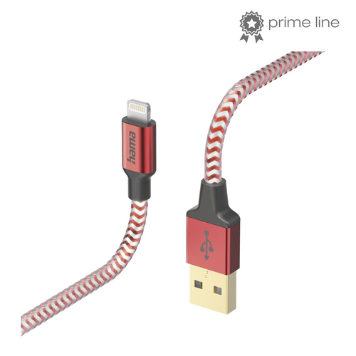REFLECTIVE CABLE USBA LTNG 1.5M RED