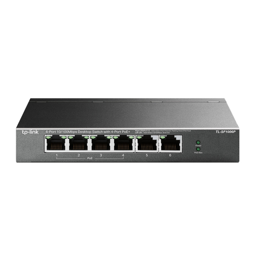 6-PORT 10/100 MBPS SWITCH 4PORT POE+