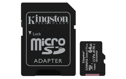 64GB MICRO SD CARD+SD ADAPTER