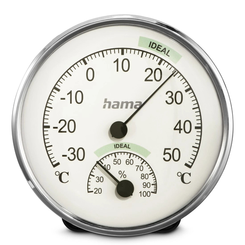 CHIOS THERM/HYGROMETER SIL/WHT