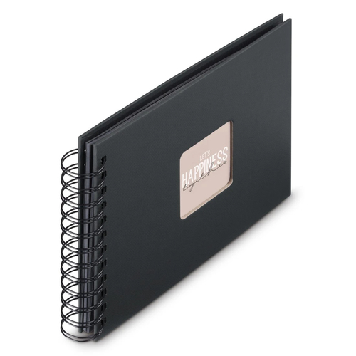 FINE ART SPIRAL ALBUM 50 PAGE BLACK