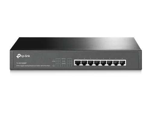 8-PORT GIG/RM SWITCH 8-PORT POE+