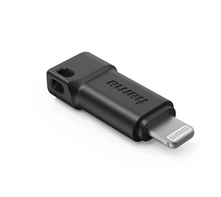 USB-C ADAPT - LIGHTNING PLUG MFI BLK