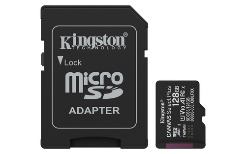 KINGSTON 128GB CANVAS MICROSDXC CARD