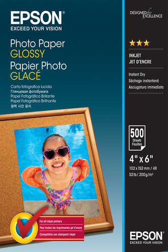 PHOTO PAPER GLOSSY 10X15CM 500 SHEET