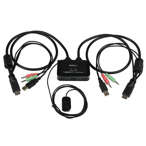 2 PORT HDMI CABLE KVM WITH USB AND A