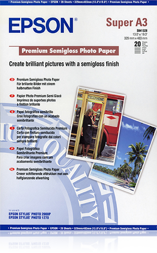 PREM SEMI-GLOSS PHOTO PAPER A3+251GS