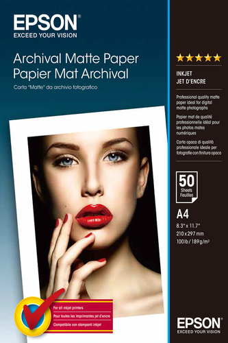ARCHIVAL MATTE PAPER A4 50SH