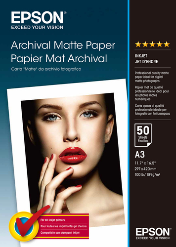 ARCHIVAL MATT PAPER A3 50SH