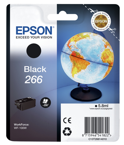 SINGLEPACK BLACK 266 INK CARTRIDGE