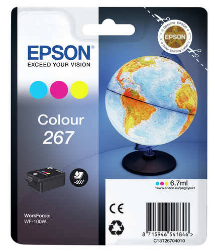 SINGLEPACK COLOUR 267 INK CARTRIDGE