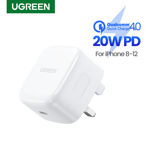 UGREEN PD 20W FAST CHARGER UK WHITE