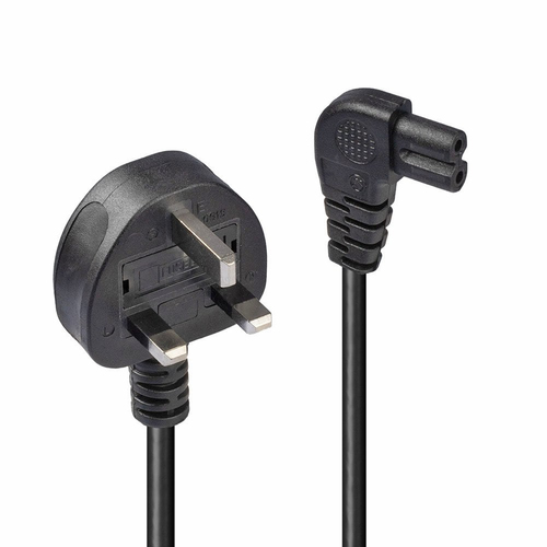 0.5M MAINS POWER CABLE UK 3 PIN PLUG