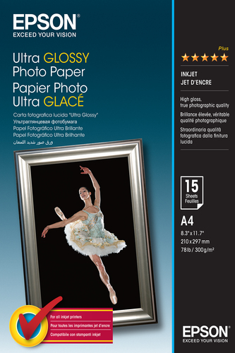 ULTRA GLOSSY PHOTO PAPER A4 15-SHTS