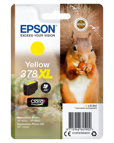 YELLOW 378XL CLARIA PHOTO HD INK