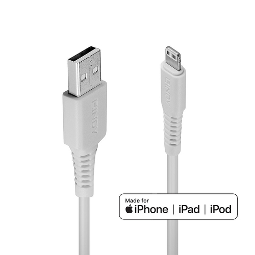 ^1M USB TO LIGHTNING CABLE WHITE