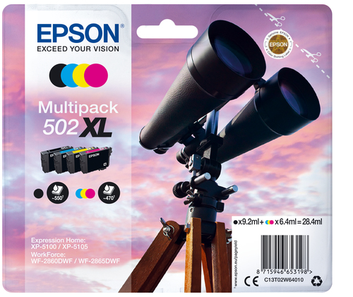 MULTI 4-COLOURS 502XL INK