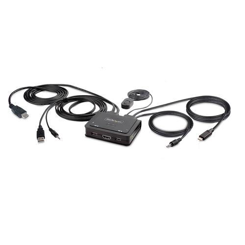 2-PORT HYBRID CABLE KVM SWITCH