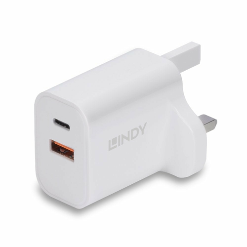30W USB TYPE A & C CHARGER UK PLUG