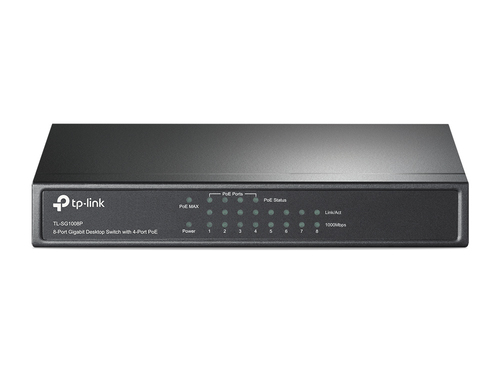 8-PORT GIGABIT SWITCH 4-PORT POE+