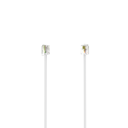 MODULAR CABLE 6P4C PLUG 3M WHITE