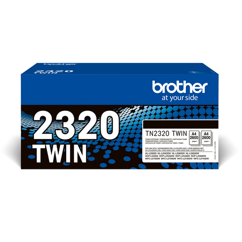 TN2320 BLACK TONER TWIN PACK