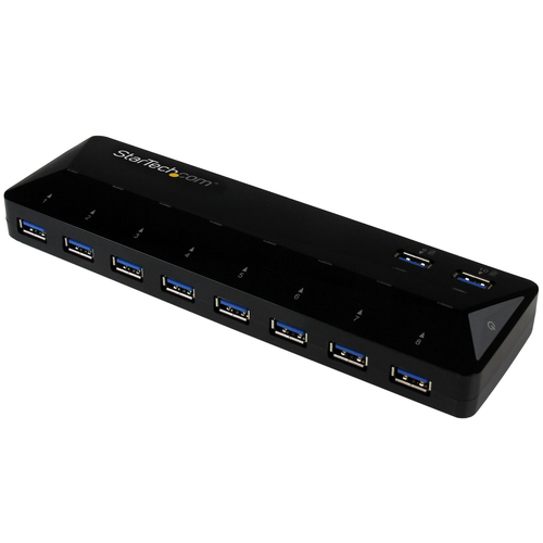 10-PORT USB 3.0 HUB WITH CHARGE AND