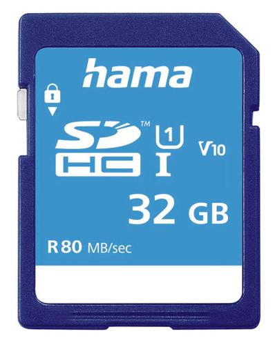 SDHC 32GB C10 UHS-I 80MBS