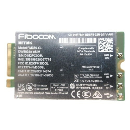 ^DELL WIRELESS MOBILE MODEM DW5931E