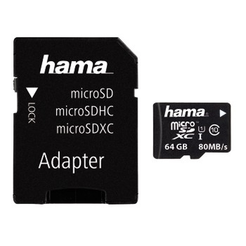 MICROSDXC 64GB 10UHS-I 100MBS ADAPT