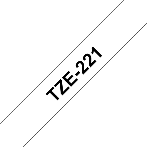 BRO 9MM GLOSS TZ BLK ON WHITE TAPE