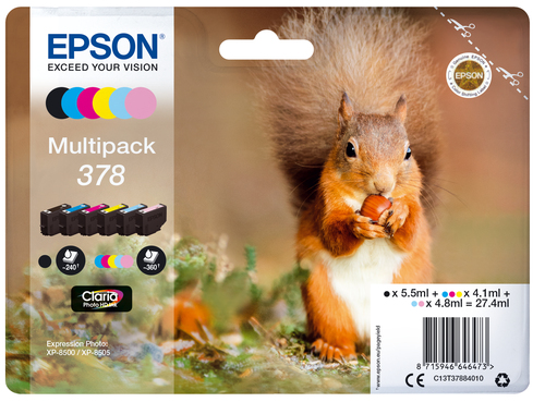 6-COLOURS 378 CLARIA PHOTO HD INK