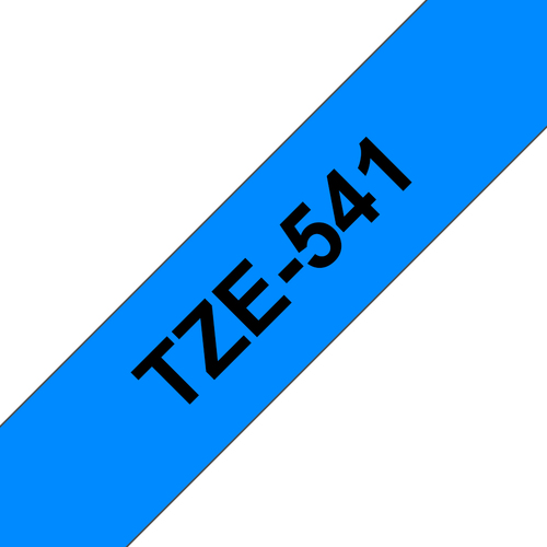 BRO 18MM GLOSS TZ BLACK ON BLUE TAPE