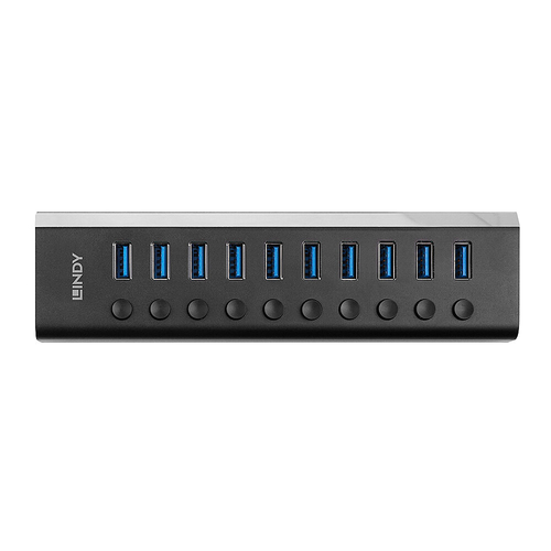 10 PORT USB 3.0 HUB WITH ON/OFF SWI