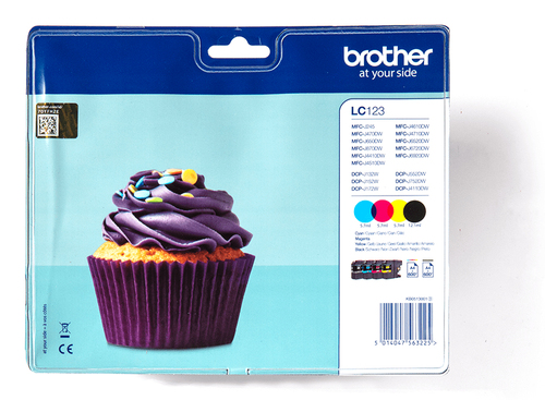 LC123VALBP VALUE PACK BK C M Y