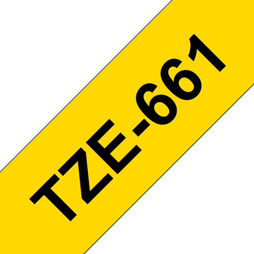 BRO 36MM GLOSS BLK ON YELLOW TAPE